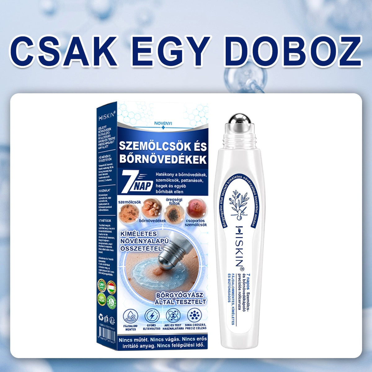 💙Hivatalos Márkabolt | 🚢 Hiskin® 7 napos Szemölcseltávolító Roll-on Ápoló Folyadék (Fájdalommentes rollerball technológia, hegek nélkül) 🐬